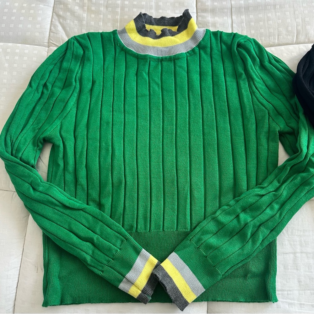 Colorful Ribbed Knit Sweaters - Picture 2 of 3